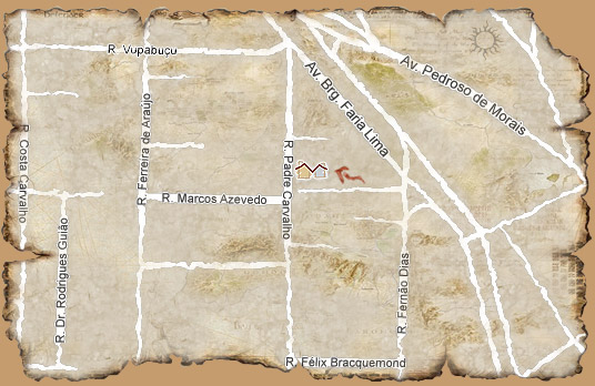 Mapa de localização Vila das Meninas